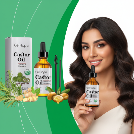 زيت الخروع العضوي من Môôyam – العناية الطبيعية المعتمدة لشعرك وحواجبك وبشرتك!